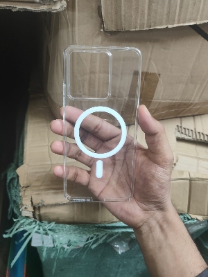 Picture of Magnetic Case For Xiaomi Redmi Note 13 4G Shockproof Magsafe Wireless Charging Clear Phone Cover