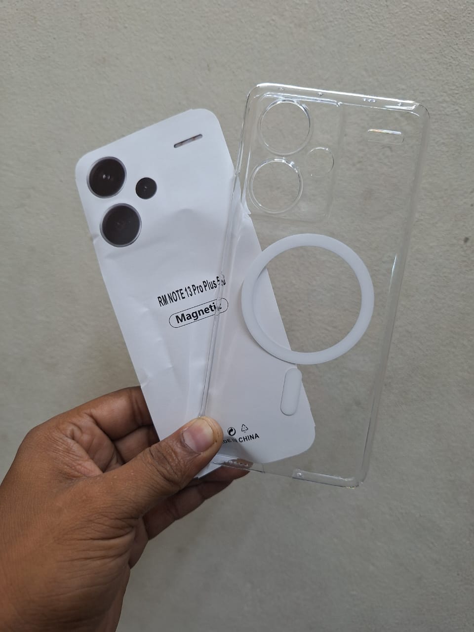 Picture of Anti Yellow Unique Case For note 13 pro plus Clear Hard Transparent Phone Back Cover