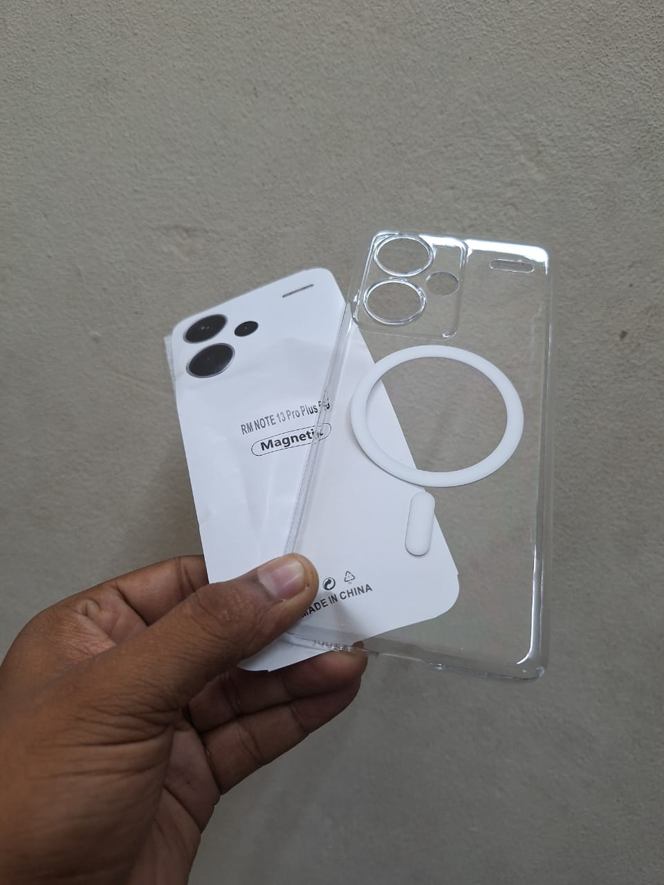 Picture of Anti Yellow Unique Case For note 13 pro plus Clear Hard Transparent Phone Back Cover