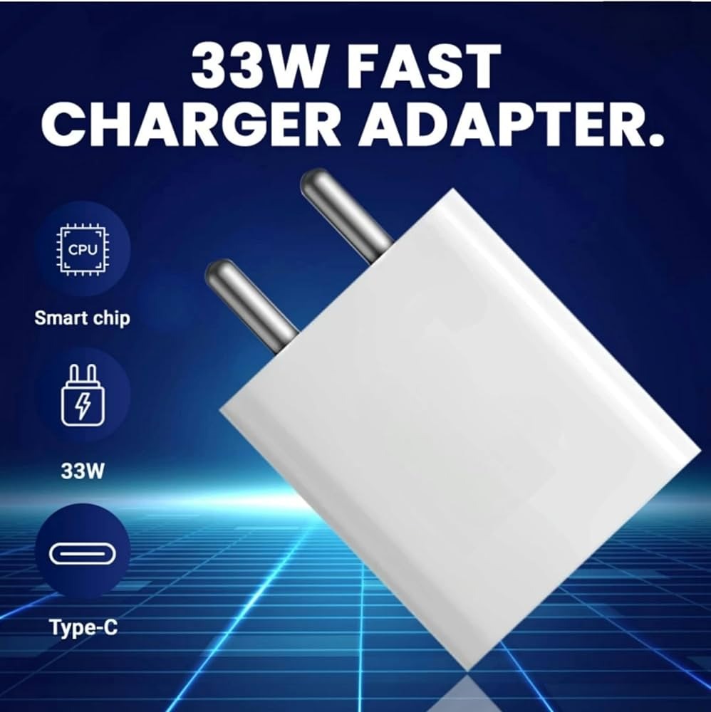 Picture of 33W Rapidly Charge Compatible with CMF Phone 1, Nothing Phone 2A, Nothing Phone 2, Nothing Phone 1 and Other Type-C Android Devices (33W Adapter)