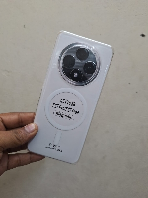 Picture of Anti Yellow Unique Case For f27 pro/f27 pro plus  Clear Hard Transparent Phone Back Cover