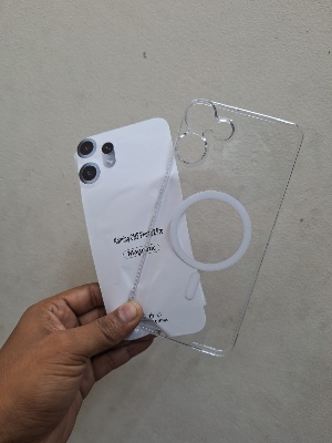 Picture of Anti Yellow Unique Case For nothing phone cmf 2 pro Clear Hard Transparent Phone Back Cover