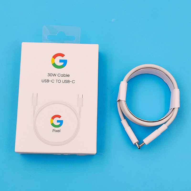 Picture of Google Pixel 30W Fast Charger with Cable - Efficient Power Adapter for Quick Charging [ORGINAL]