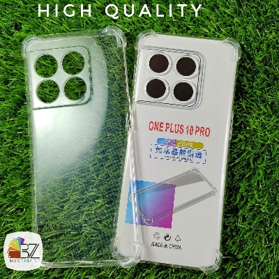 Picture of Oneplus 10 Pro - Airbag Antishock - Drop Resistance - Flexible TPU Back Cover Case - With Camera Protection Bump