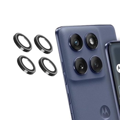 Picture of Motorola Edge 60 Fusion Metal Ring Glass camera Lens Protector Metal Camera Ring