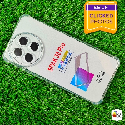 Picture of Tecno Spark 30 Pro - Airbag Antishock - Drop Resistance - Flexible TPU Back Cover Case - With camera Lens Protection