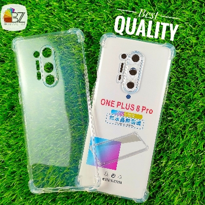 Picture of Oneplus 8 Pro (6.78 inch) - Airbag Antishock - Drop Resistance - Flexible TPU Back Cover Case - With Camera Protection Bump