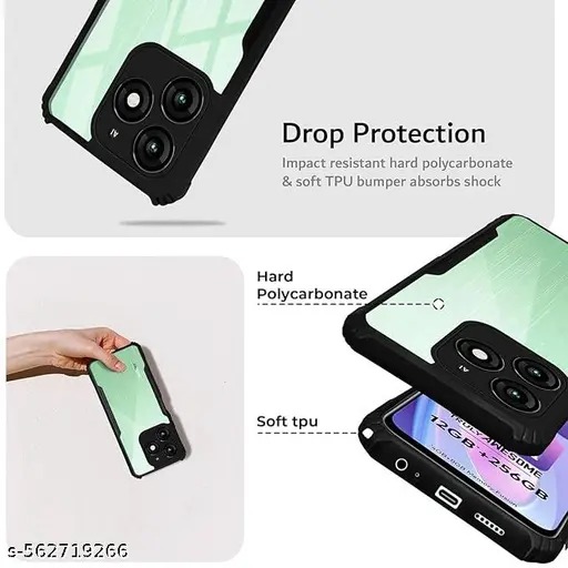 Picture of Itel A90 Case Crystal Clear Case ipaky Slim Anti Scratch TPU Shockproof Protective Phone Cover