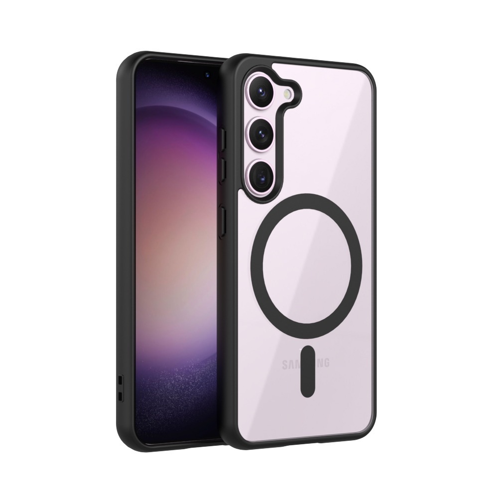 Picture of For Samsung Galaxy A16/Samsung Galaxy A54/Samsung Galaxy A55/Samsung Galaxy A15/Samsung Galaxy A25/Samsung Galaxy S24/Samsung Galaxy S24FE/Samsung Galaxy S25/Samsung Galaxy S23/Samsung Galaxy S23FE Mobile Cover MagSafe Compatible Shockproof Transparent Sl