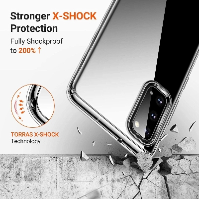 Picture of Huawei P20 Back Cover Transparent Extra Bumper Anti Shock Soft Crystal Clear Cover For Huawei P20