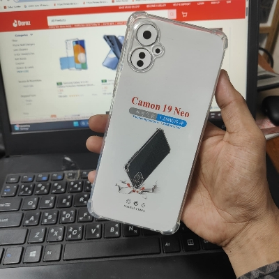 Picture of For Tecno Camon 19 Neo Clear Cover Soft Thin Anti-Scratches Crystal Case(Transparent)