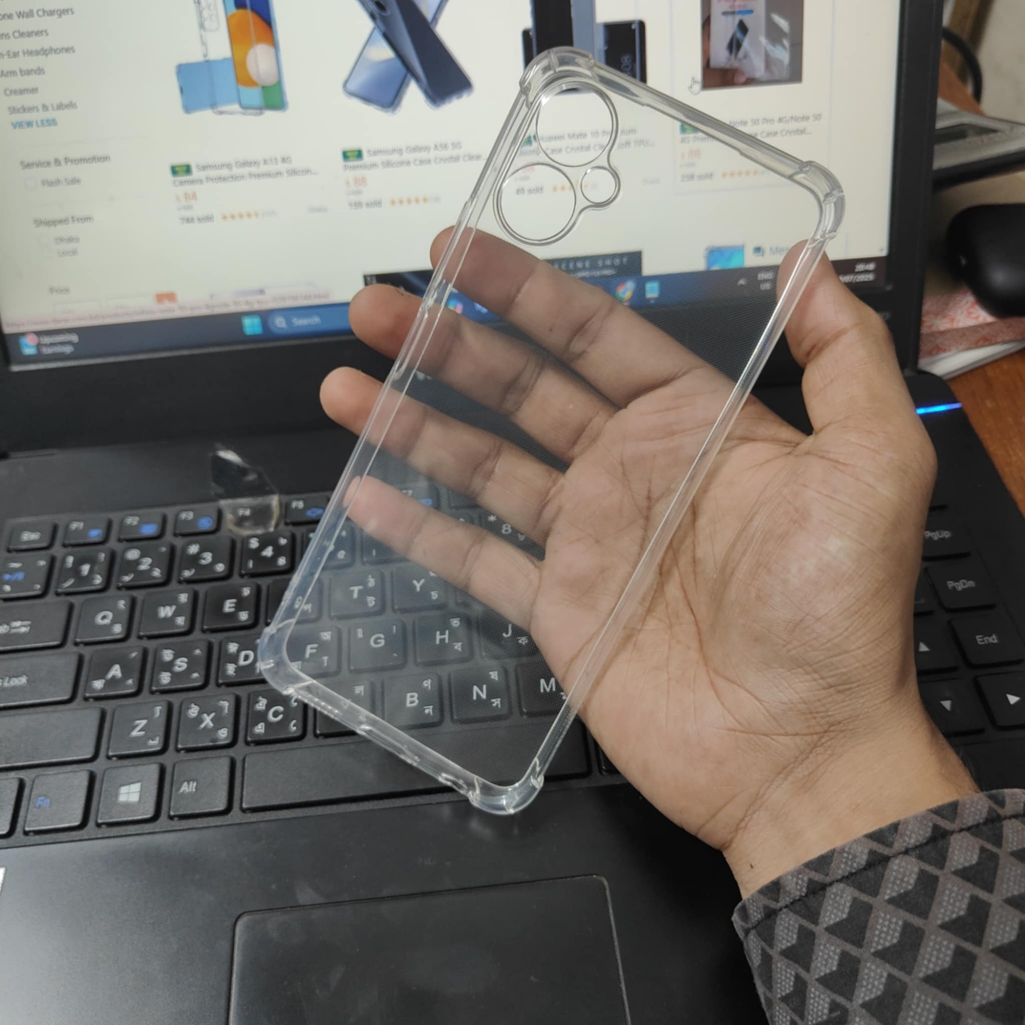 Picture of For Tecno Camon 19 Neo Clear Cover Soft Thin Anti-Scratches Crystal Case(Transparent)