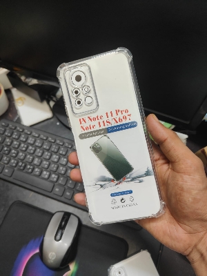 Picture of Infinix Note 11 Pro/Note 11s/X697 Premium Silicone Case Crystal Clear Soft TPU Ultra-Thin Transparent Flexible Protective Mobile Phone Back Cover