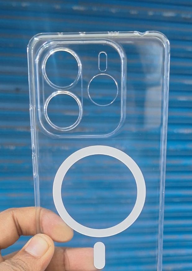 Picture of For Redmi Note 14 4G /Anti Yellow Magsafe Unique Case For Redmi Note 14 4G Clear Hard Transparent Phone Back Cover case