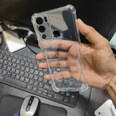Picture of Infinix Hot 12i  Premium Silicone Case Crystal Clear Soft TPU Ultra-Thin Transparent Flexible Protective Mobile Phone Back Cover