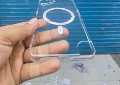 Picture of For Redmi 13c Anti yellow Magsafe clear plastic slim premium back cover