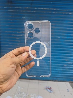 Picture of For Redmi 13 4g /5gAnti Yellow Magsafe Unique Case Clear Hard Transparent Phone Back Cover