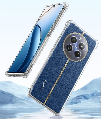 Picture of Realme 12 Plus/Realme Narzo 70 Pro/Realme Narzo 70/Realme P1 5G Premium Silicone Case Crystal Clear Soft TPU Ultra-Thin Transparent Flexible Protective Mobile Phone Back Cover