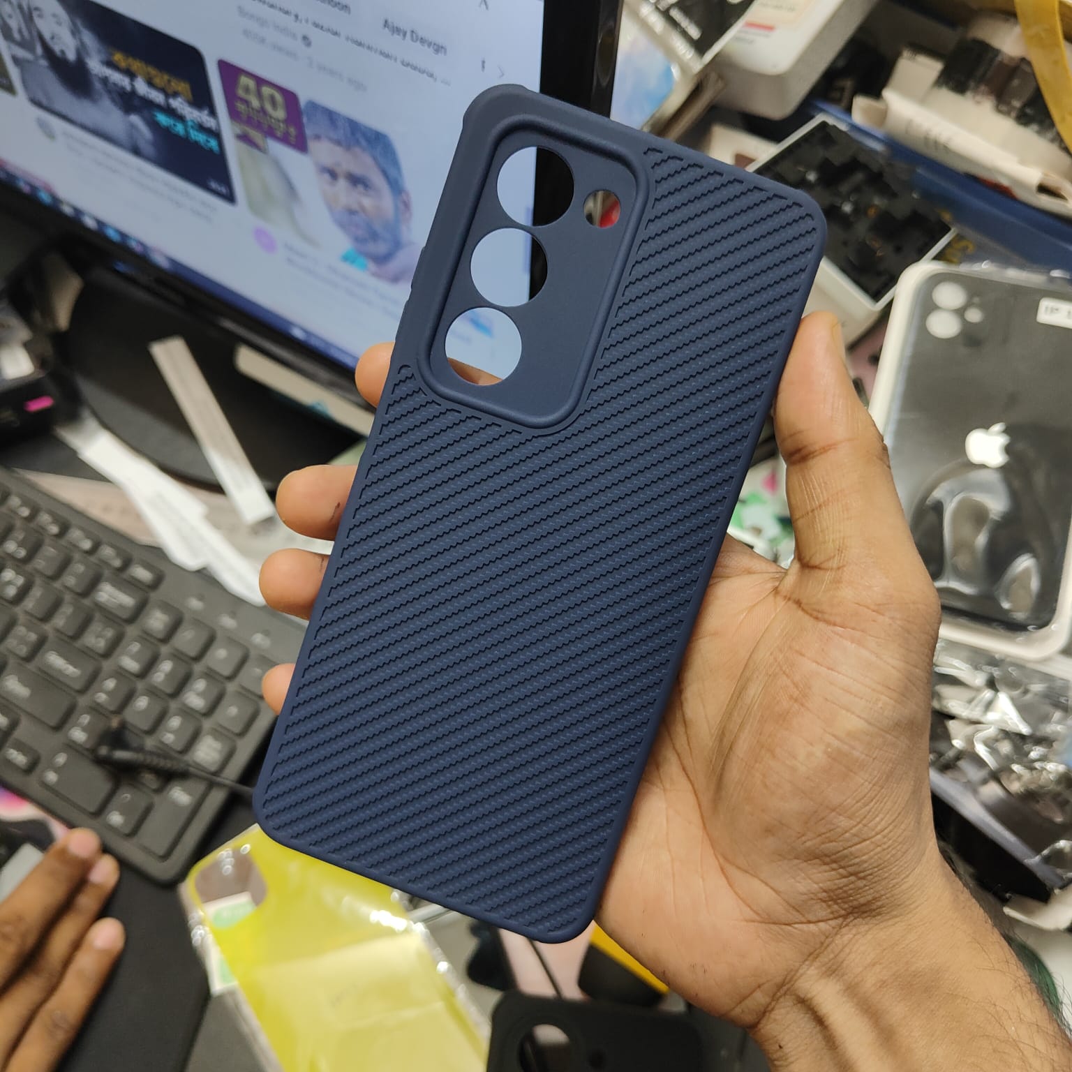 Picture of For Tecno Spark 40 Pro+/Tecno Spark 40 Pro Plus Luxury Silicon Protect Back Cover Soft Case