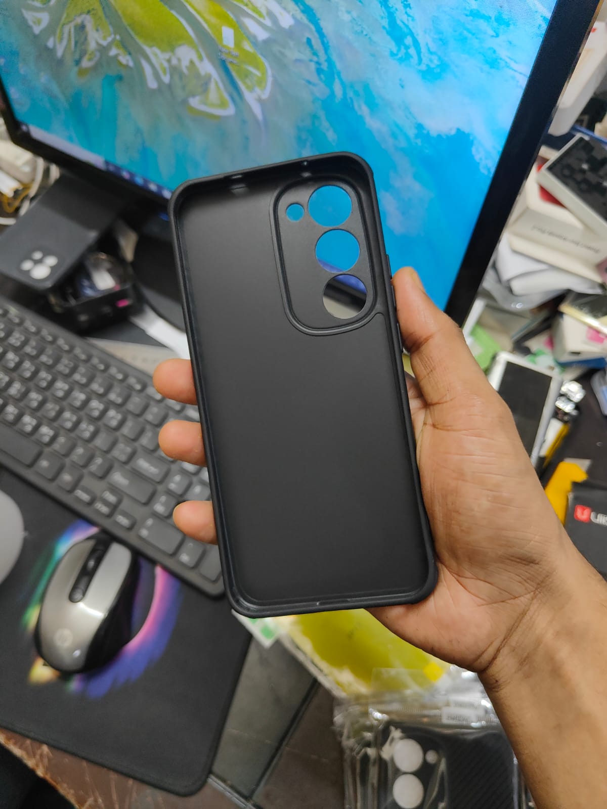 Picture of For Tecno Spark 40 Pro Luxury Silicon Protect Back Cover Soft Case