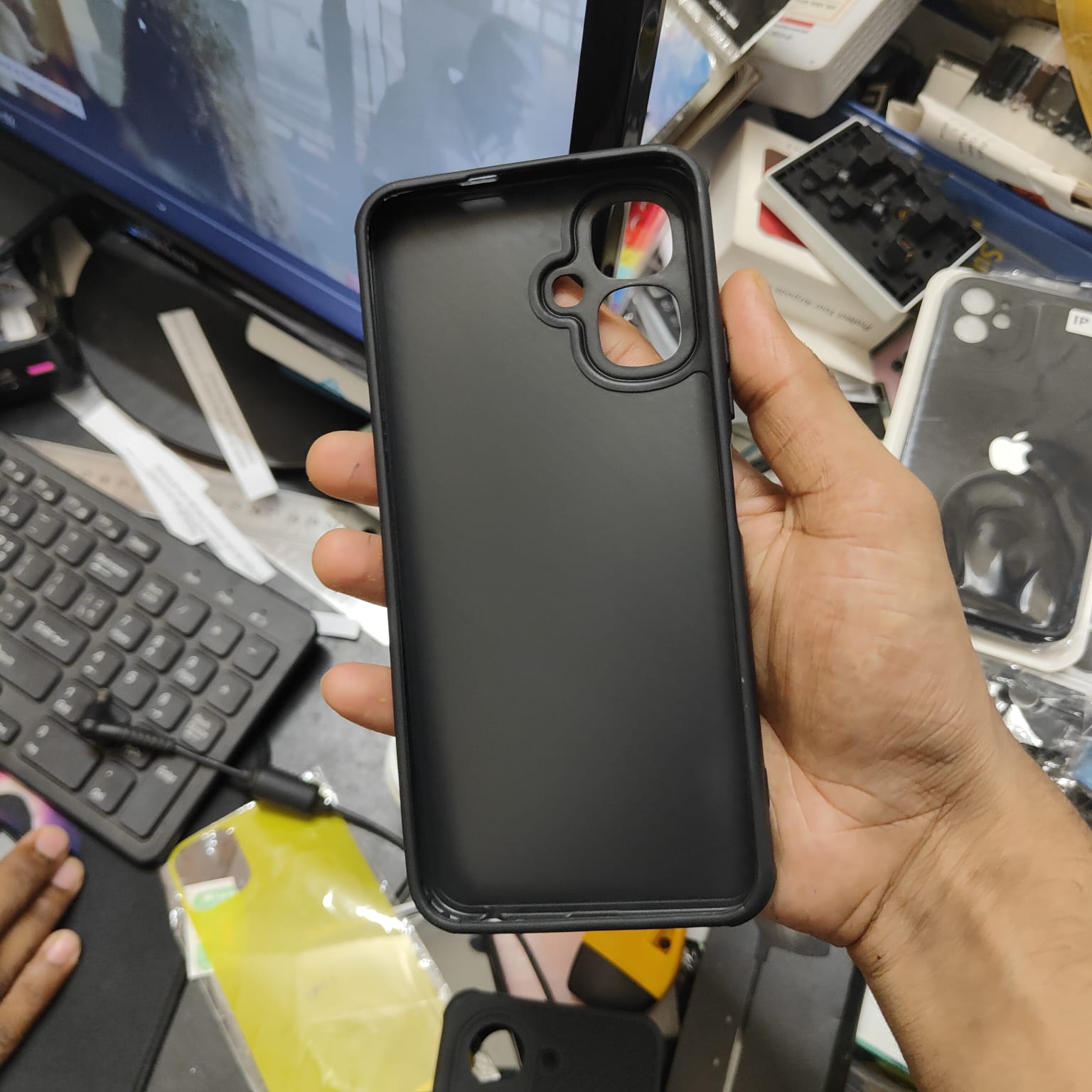 Picture of For Vivo Y03/Y03T/Y18/Y18T/Y18i/Y18E Luxury Silicon Protect Back Cover Soft Case
