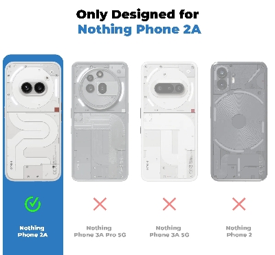 Picture of Crystal Clear Hard Back Anti-Yellowing Phone Case For Nothing Phone 2A