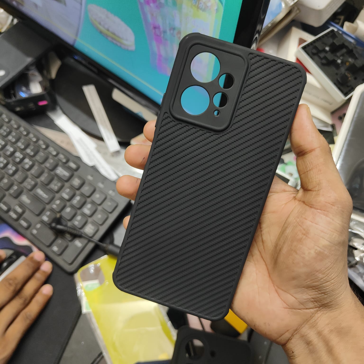 Picture of For Xiaomi Redmi Note 12 4G Luxury Silicon Protect Back Cover Soft Case