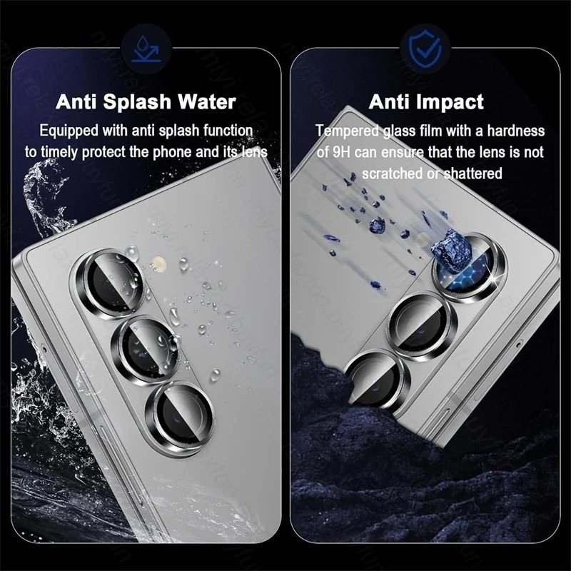 Picture of For Samsung Galaxy Z Fold 6 5G 2024 Camera Lens Protector Glass for ZFold6 Fold6 SamsungZFold6 Back Lens Metal Protector Ring Cover