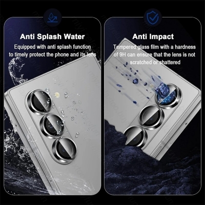 Picture of For Samsung Galaxy Z Fold 6 5G 2024 Camera Lens Protector Glass for ZFold6 Fold6 SamsungZFold6 Back Lens Metal Protector Ring Cover