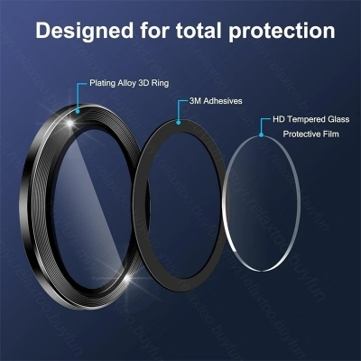 Picture of For Samsung Galaxy Z Fold 6 5G 2024 Camera Lens Protector Glass for ZFold6 Fold6 SamsungZFold6 Back Lens Metal Protector Ring Cover