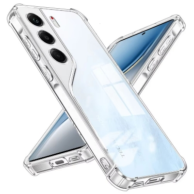 Picture of For Tecno Camon 40 Pro 5G 4G 2025 Case Clear Transparent Anti-Fall Protect Shell Casing For Camon40 40Pro Camon40Pro Slim Shockproof Cover