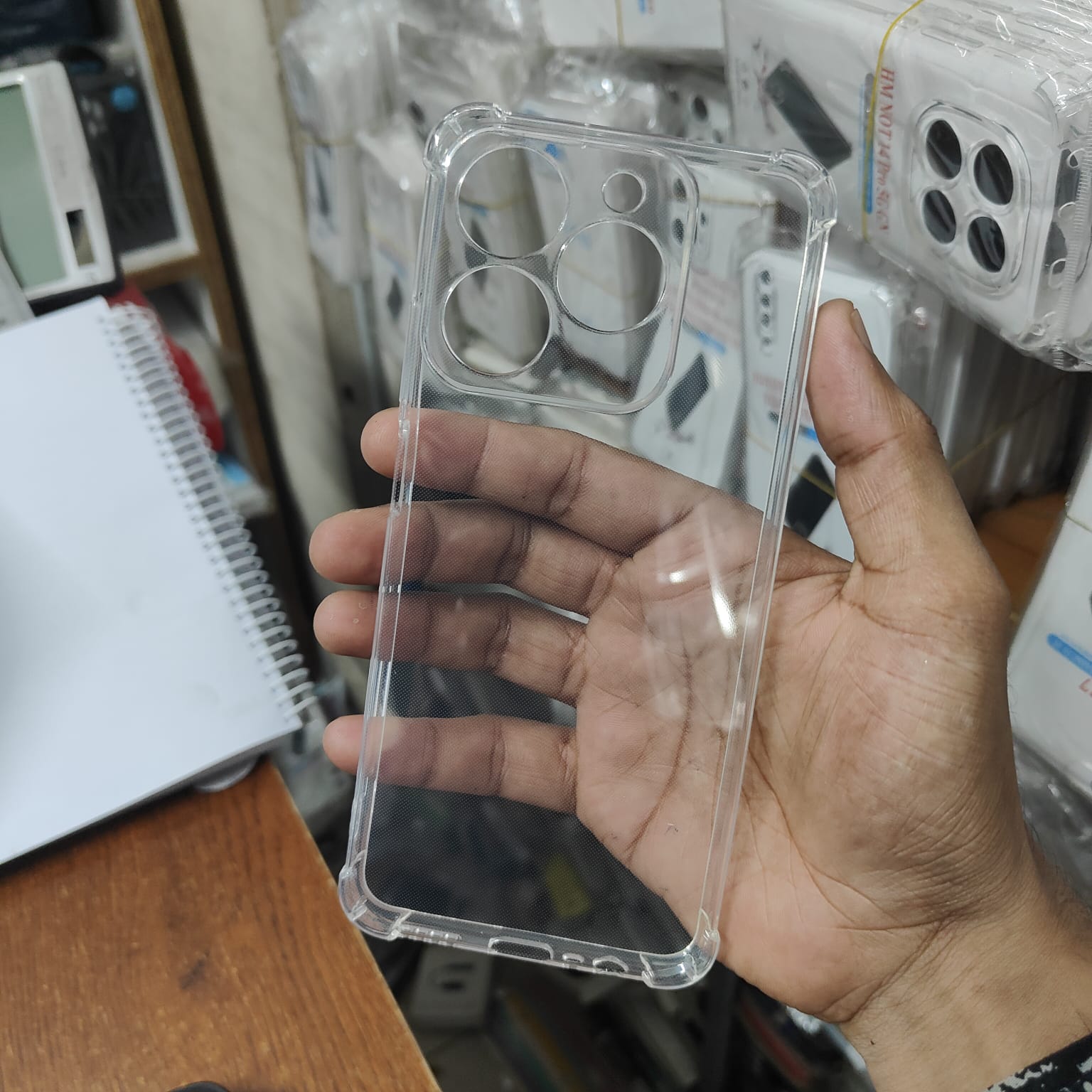 Picture of Realme C61/Realme C63 Flexible Clear Transparent Soft TPU Back Case Cover with bumper