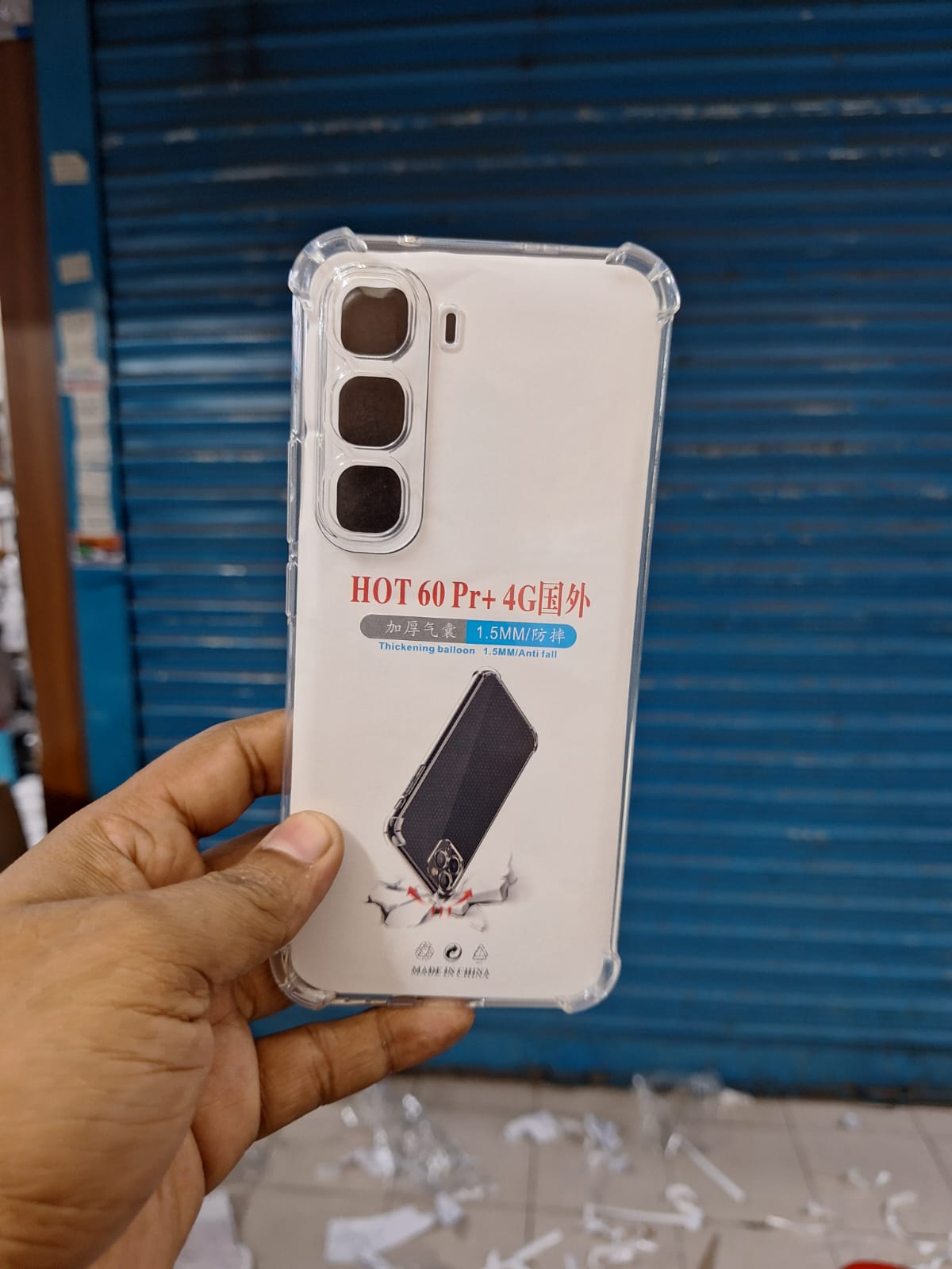 Picture of Infinix Hot 60 Pro Plus 4G Flexible Clear Transparent Soft TPU Back Case Cover with bumper