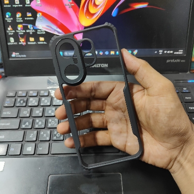 Picture of For vivo X200 FE Edge-Reinforced Shockproof Cushion Back Clear Hybrid Transparent Hard Cover Casing-ELF vivo X200 FE/vivo X200FE