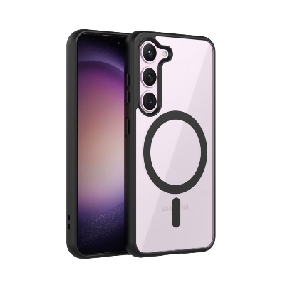 Picture of For Samsung Galaxy A17 Mobile Cover MagSafe Compatible Shockproof Transparent Slim Fit Wireless Charging supported Frosted Border Phone Back Case Mobile Cover