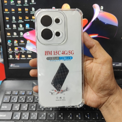 Picture of For Xiaomi Redmi 15C 4G/Xiaomi Redmi 15C 5G Edge-Reinforced Shockproof Cushion Back Clear Hybrid Transparent Hard Cover Casing-ELF
