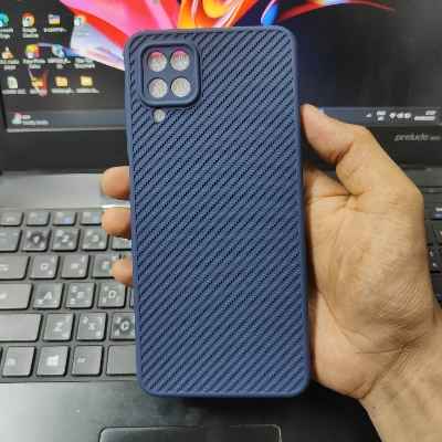 Picture of Samsung Galaxy A12 / M12 / F12 Unique Silicone Fiber Premium Back Cover