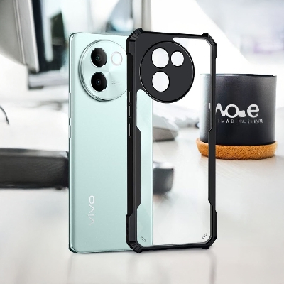 Picture of For VIVO V30e 5G Edge-Reinforced Shockproof Cushion Back Clear Hybrid Transparent Hard Cover Casing-EGL