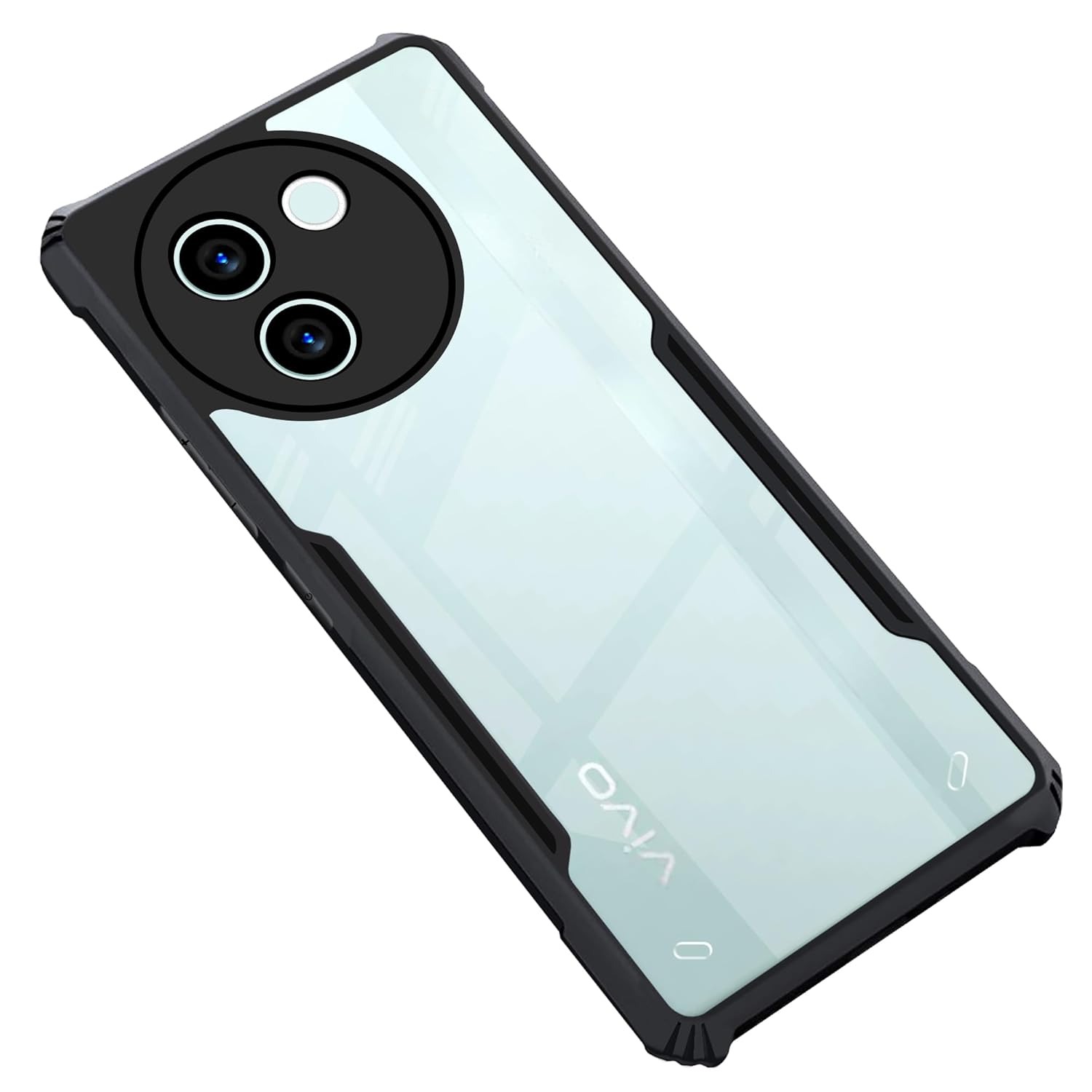 Picture of For VIVO V30e 5G Edge-Reinforced Shockproof Cushion Back Clear Hybrid Transparent Hard Cover Casing-EGL