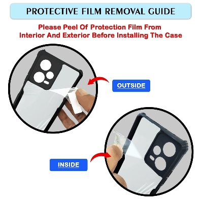 Picture of For VIVO V30e 5G Edge-Reinforced Shockproof Cushion Back Clear Hybrid Transparent Hard Cover Casing-EGL