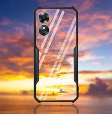 Picture of Shockproof Bumper Anti-Drop Slim Fit Fashion Back Cover For Oppo A17/A17K - Safeguard Oppo A17/A17K Stylish And Shockproof Bumper Cover
