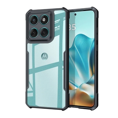 Picture of For Motorola Edge 60 Fusion Transparent New Design Xnddhu Shockproof Airbag Protective Back Cover Phone Case