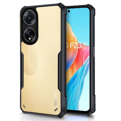 Picture of Oppo F23 5G / Oppo A1 5G / Oppo A98 5G Edge-Reinforced Shockproof Cushion Back Clear Hybrid Transparent Hard Cover Case