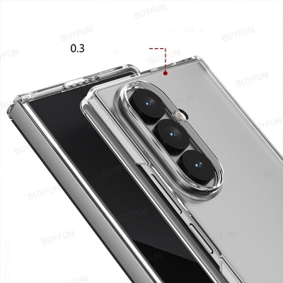 Picture of Samsung Galaxy Z Fold 7 5G Wear-Resistant Crystal Pro Transparent Protective Case