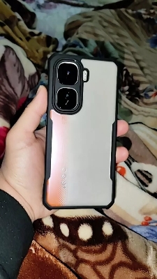 Picture of CEDO iQOO Neo 10/Neo 10 Pro Back Case Cover | Camera Protection Shockproof Bumper-Edge | Acrylic Crystal Clear 360 Degree Protection TPU+PC | Transparent Eagle Back Case Cover (Black) iQOO Neo 10/Neo 10 Pro