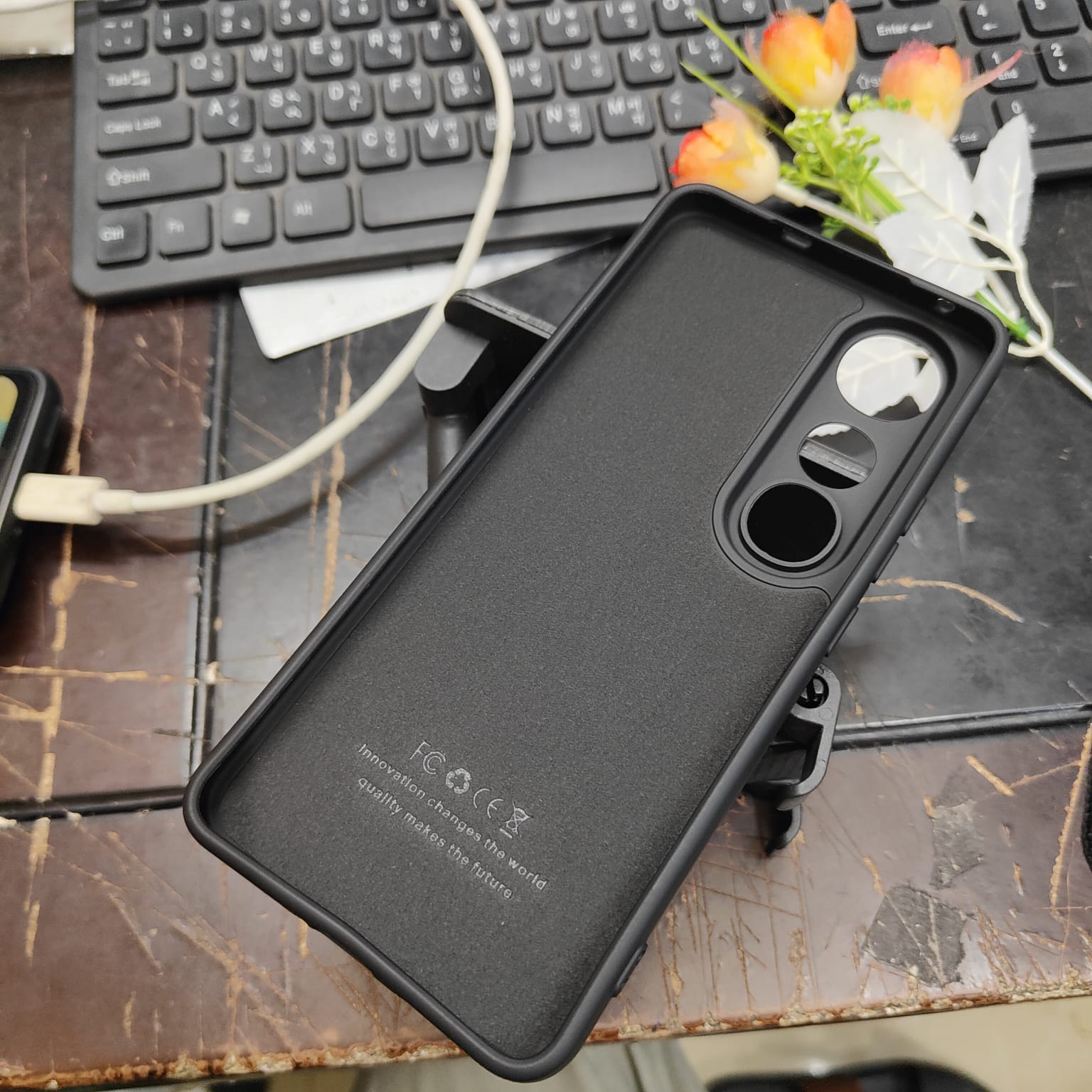 Picture of Vivo V50 Lite Phone Case Ultra Slim Shockproof Matte Luxury Rubber Skin Liquid Silicone Case