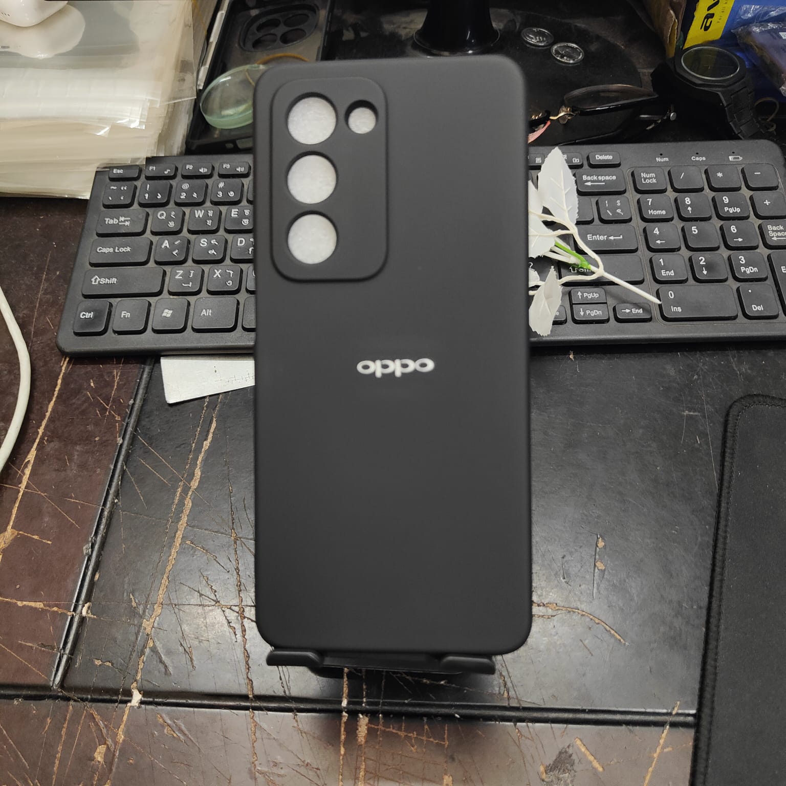 Picture of Silicone Back Case for Oppo A5 – Soft Touch Liquid Silicone with Camera Protection
