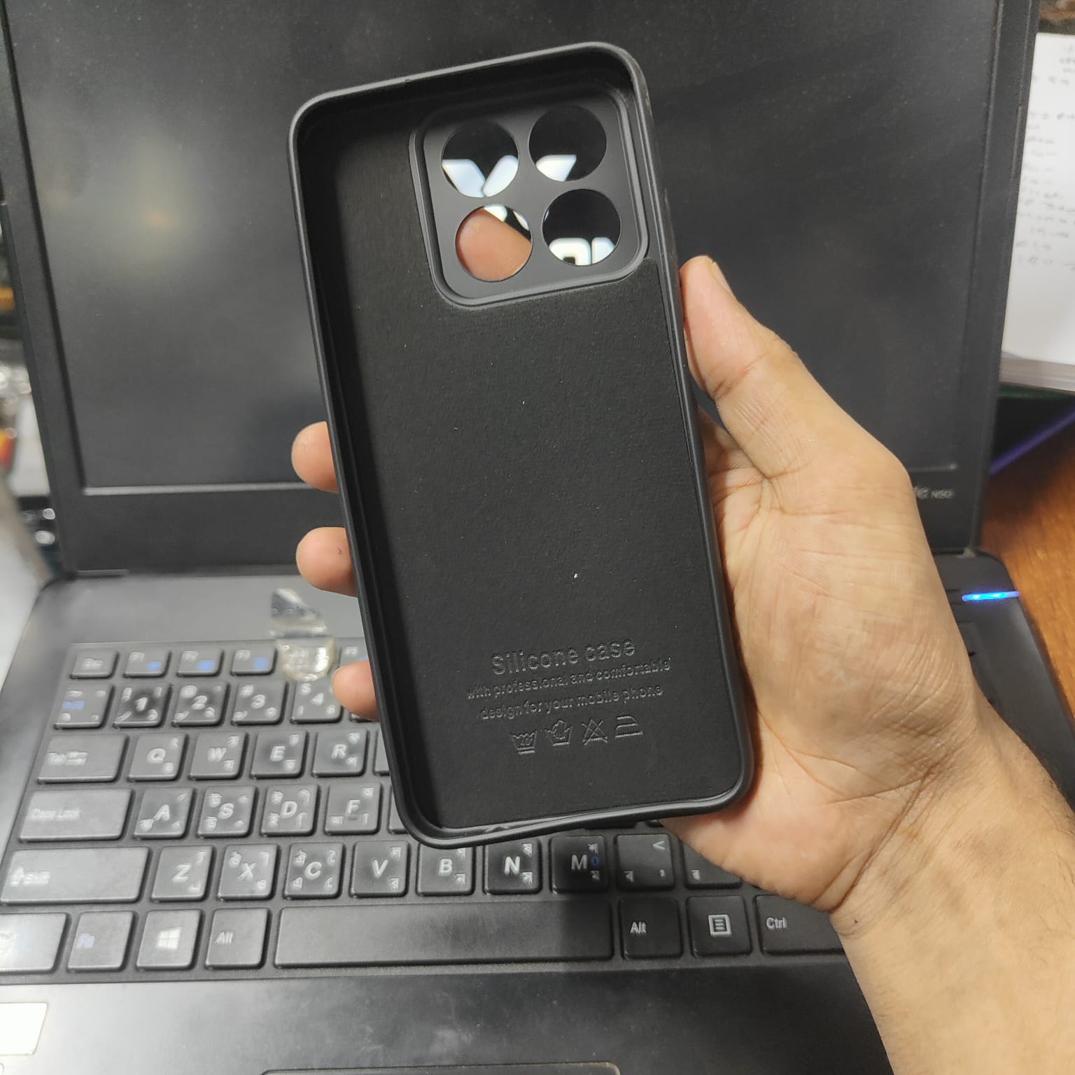 Picture of ZTE Blade A35 Liquid Silicone Back Cover – Skin-Friendly Soft Touch Premium Case