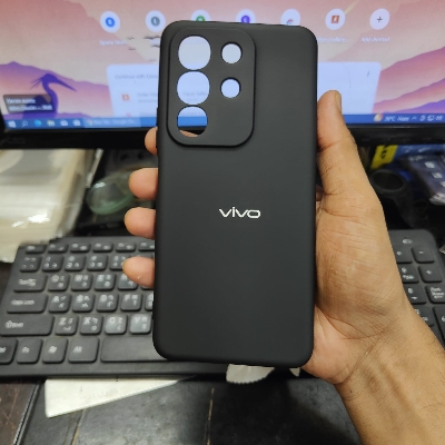 Picture of For vivo Y29 4G Silicone Back Case with Camera Protective Soft Touch Finised Silky Liquid Silicone Premium Mobile Phone Back Cover  vivo Y29 4G