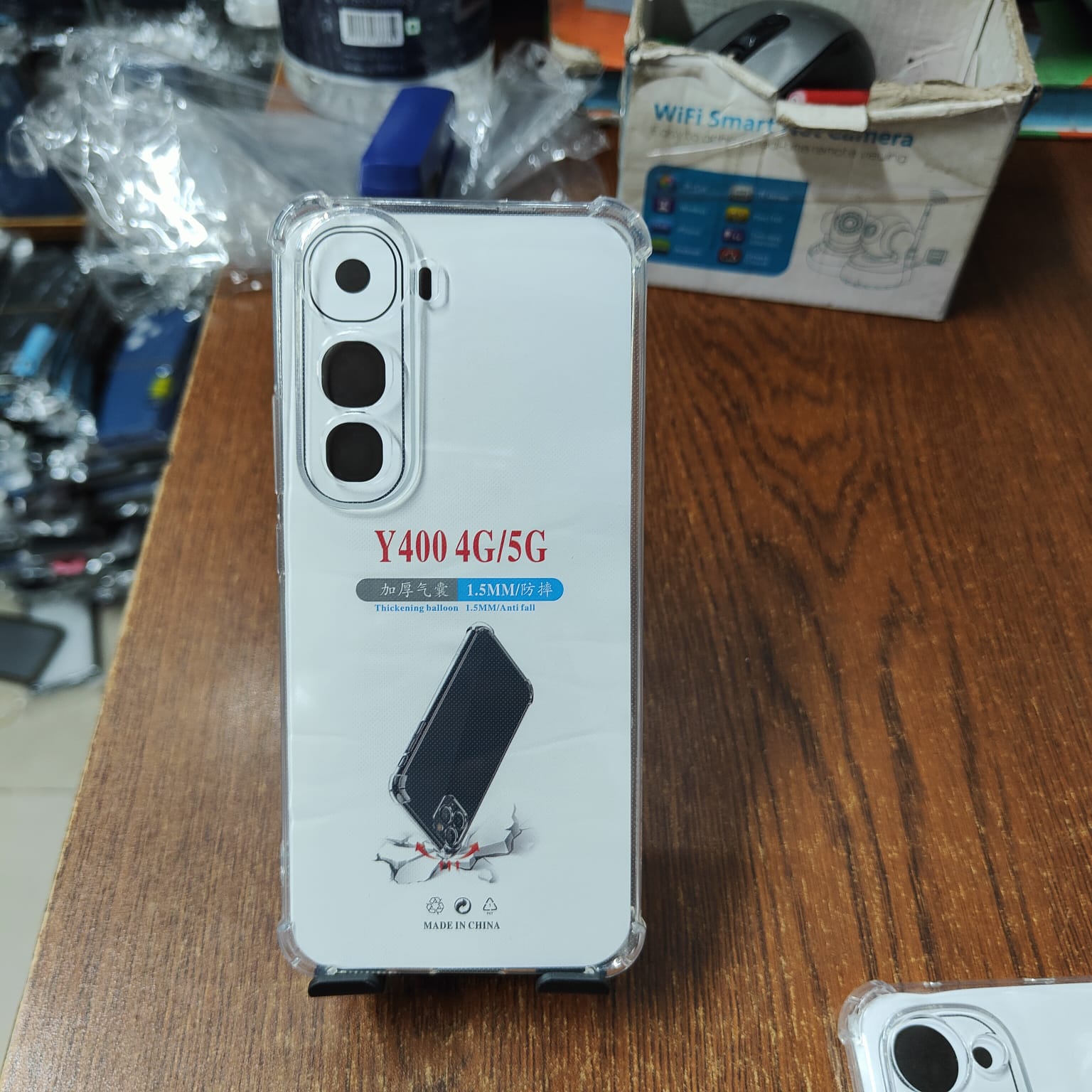 Picture of vivo Y400 4G/5G Soft TPU Clear Transparent Shockproof Airbag Case – Protective Back Cover with Anti-Slip Grip